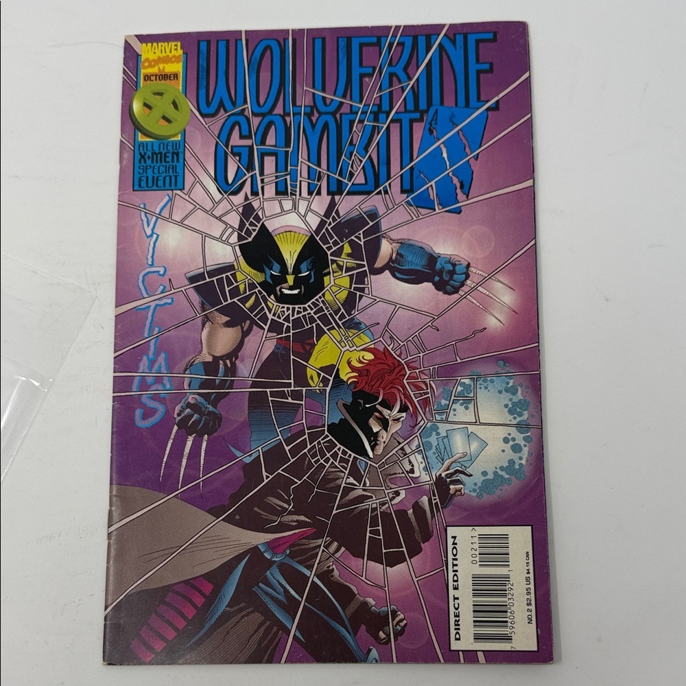 Marvel Wolverine Gambit Comic 2 Cover A First Print 1995 Comic Book